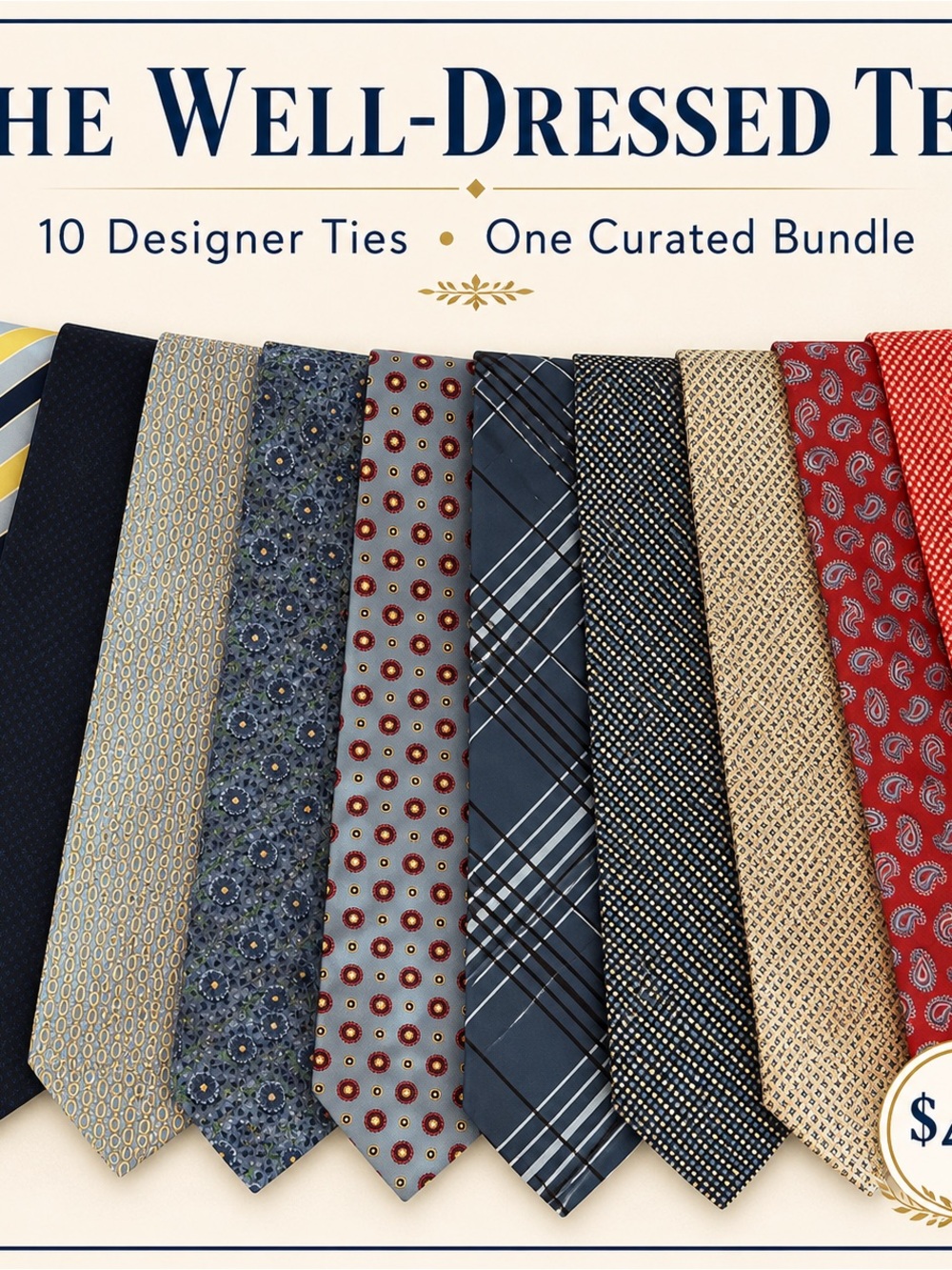 10 Men’s Silk Tie Lot Zegna Brooks Brothers J.Crew Tie Bar Banana Republic